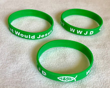 24 WWJD Jesus Rubber/Silicone Wristbands