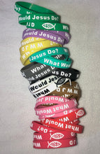 24 WWJD Jesus Rubber/Silicone Wristbands