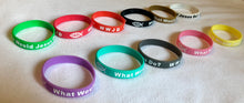 72 WWJD Rubber/Silicone Bracelets Wristbands Special Bulk Lot Value