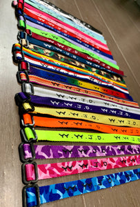 100 Woven WWJD Jesus Bracelets (100/Pack) COLORSSS