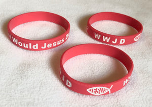 72 WWJD Rubber/Silicone Bracelets Wristbands Special Bulk Lot Value